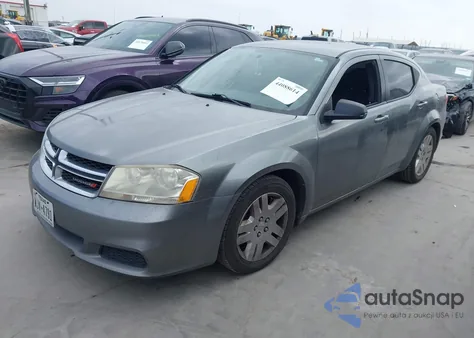 2013 Dodge Avenger Se из США, поврежденный, VIN 1C3CDZAB9DN628934